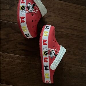 CROCS Kids Red and White Character Slippers
